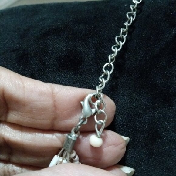 Womens Boho Style Multi Layered Multicolor Beaded Necklace with Lobster Clasp - Picture 7 of 7